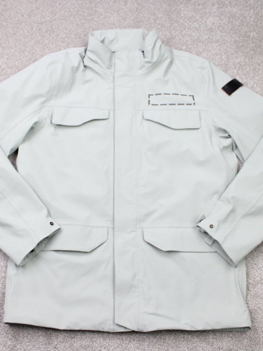 Dainese Sheffield D-Dry XT Jacket Mens 54 Beige Full Zip Padded City Biker Coat